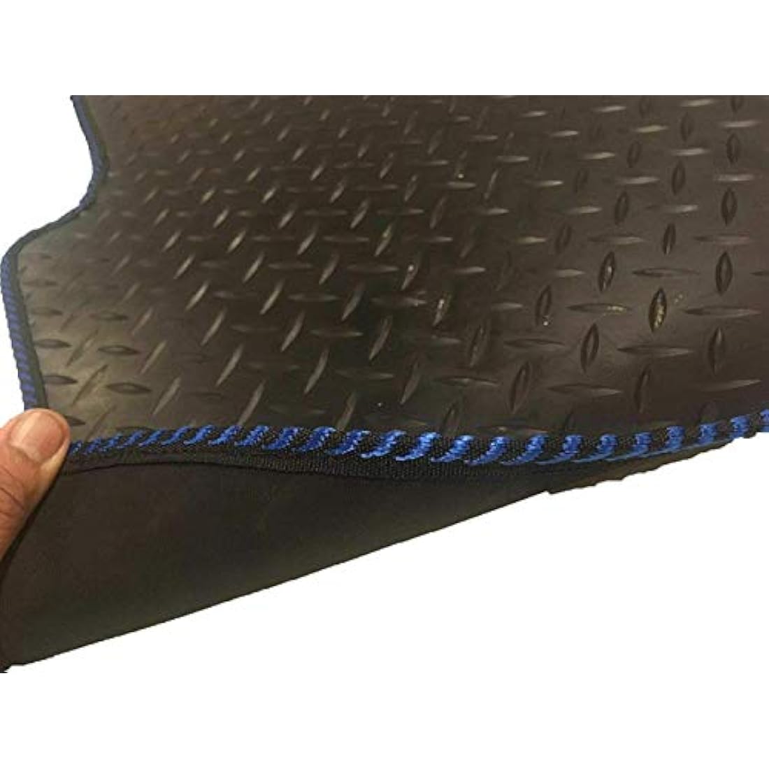 Lusso Floor Carpet Mats for Car | Tailored/Compatible to Fit Citroen Relay 2006-2019 | Heavy Duty 3mm Rubber Car Mats | 1-Piece Set (Silver Edging)