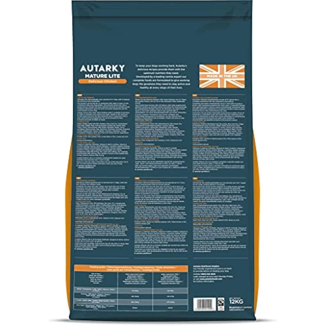 Autarky Hypoallergenic Mature Lite Delicious Chicken Dry Dog Food for Senior Dogs, 12 kg