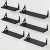 Pipishell Floating Shelves Set of 6, Wood Floating Shelves for Wall Decor, Rustic Farmhouse Wall Shelves for Bedroom, Bathroom Shelves for Wall Storage, Book Shelves for Living Room