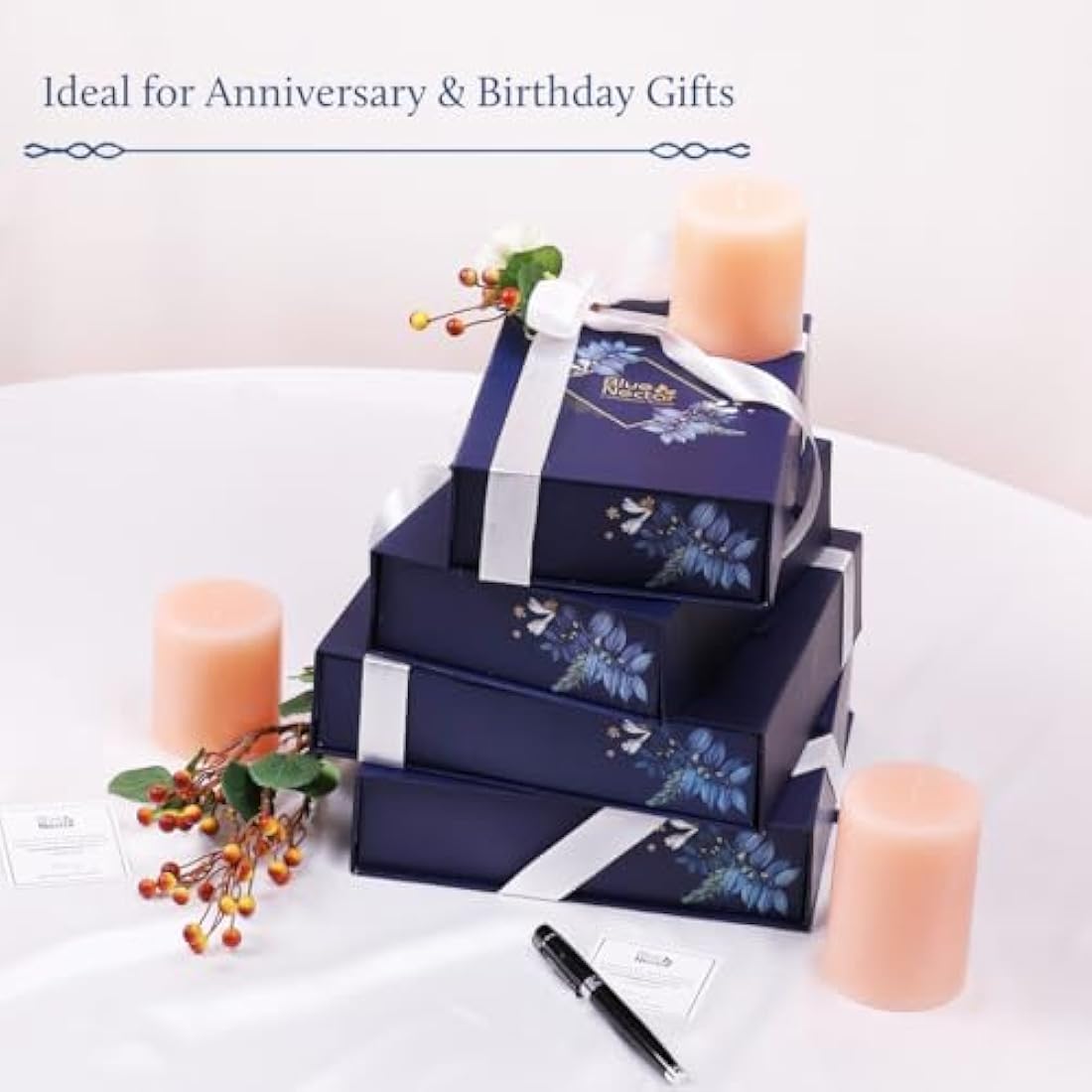 Blue Nectar Naturally Beautiful Face Gift Set for Women & Men | Face Cream, Face Scrub, Face Wash, Lip Balm & Green Tea Face lotion | Pack of 5 | Perfect Anniversary & Birthday Gift