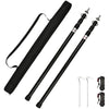 Tiandirenhe Telescopic Pole for Tents, Awning Poles, Telescopic Tent Poles, Aluminium Canopy Support, Telescopic 95-234 cm, Camping Tent Pole, Camping Poles for Tarpaulins, Awning Canopy, Porch