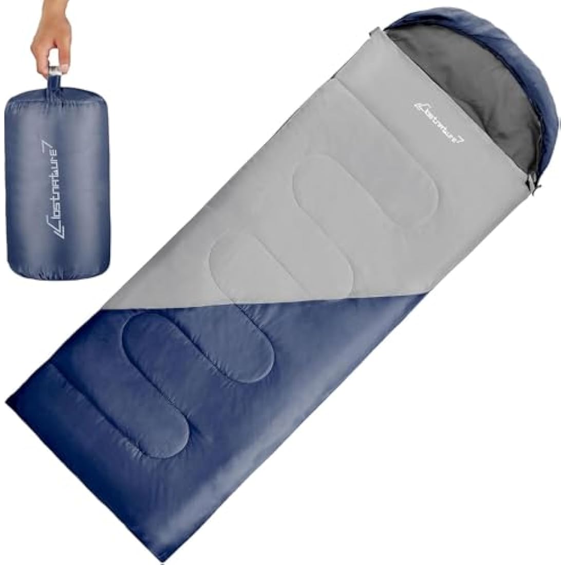 Clostnature Sleeping Bag for Adults and Kids - Compact Lightweight Sleeping Bag, 4 Season Ultralight Camping Sleeping Bag for Summer, Winter, Children, Girls, Boys - Storage Sack Included(Left Zipper)