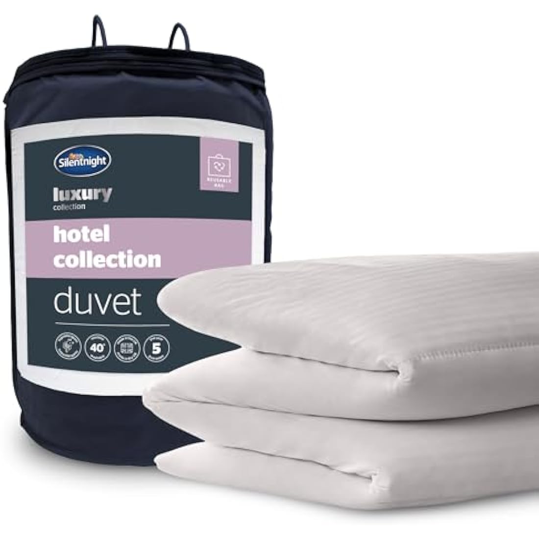 Silentnight Hotel Collection Super King Duvet – 10.5 Tog Luxury Duvet Ideal for All Seasons Ensuring a Relaxing Night’s Sleep– Hypoallergenic and Machine Washable – Super King – 260 x 220cm