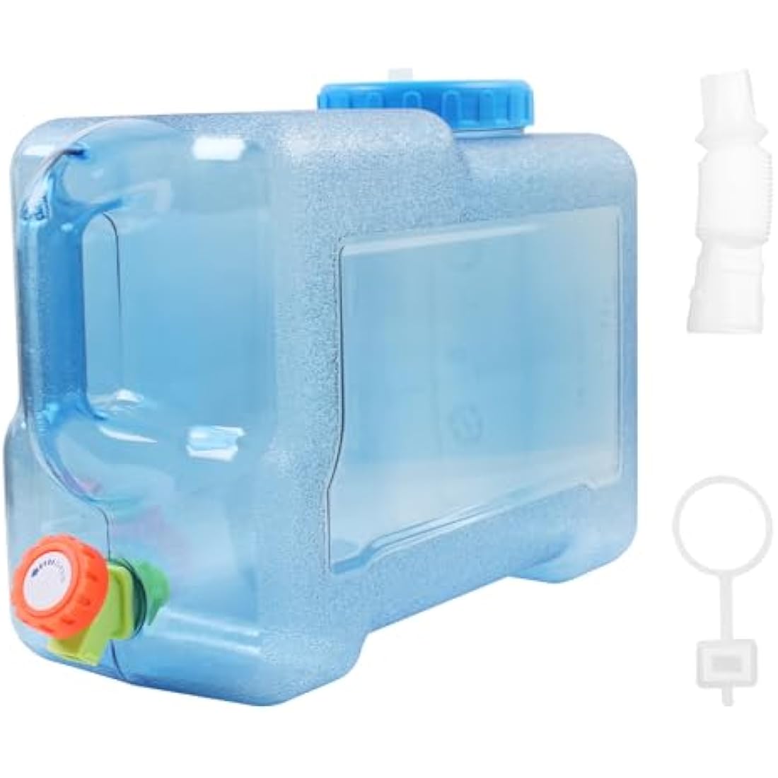 TIHOOK Water Container with Tap, Portable Camping Water Container, BPA-Free Drink Water Carrier, Easy Clean Water Tank, for Home, Camping Outdoor, Party, Van, RV, School, Emergency