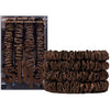 slip Skinny Brown Scrunchies - Back to Basics - Anti-Crease, Anti-Breakage Slipsilk Design Protects Delicate Hair - Includes 4 Pure Silk Scrunchies - 4 Pack