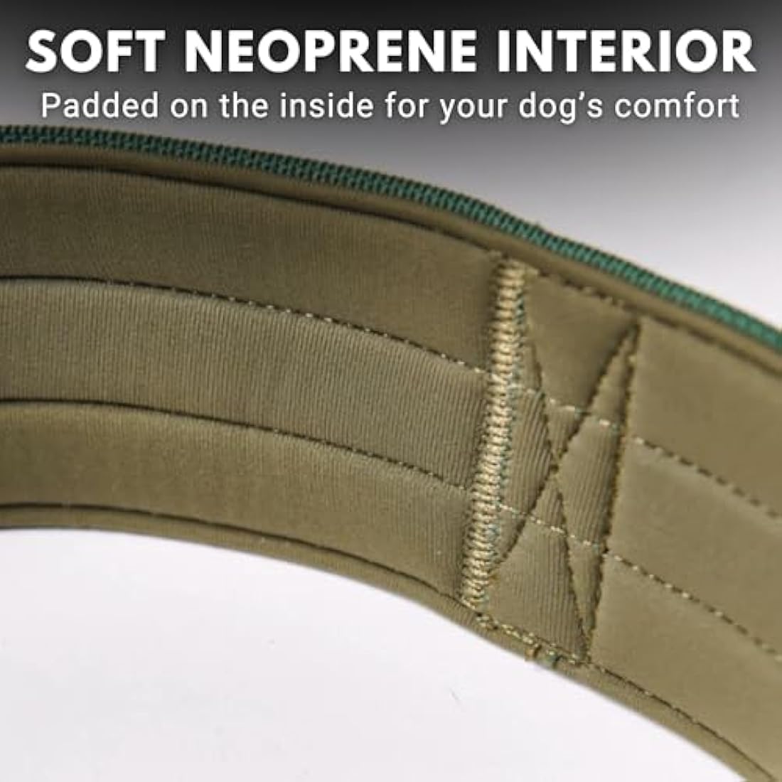 Spark Paws Tactical Dog Collar - Premium Quality Collar, Robust and Durable Design for Large, Strong Breeds - Pitbulls, Boxers - Army Green, S