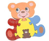 Traditional Wooden Painted Shape Fit Wild Jungle Animal Puzzle - Mother & Baby - Set Of 4