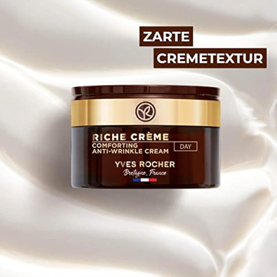 Yves Rocher RICHE CRÈME Anti-Wrinkle Day Care Regenerating Anti-Ageing Cream with Oil of 1000 Roses for Intensive Cell Regeneration - 50 ml
