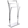 MSV Stainless Steel Towel Rack Pili with 3 Rods, Multi-Colour, 41 x 18.5 x 87 cm