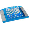 Lexibook, ChessLight, Electronic Chess Game with Touch, Sensitive Keyboard and Light and Sound Effects, 32 Pieces, 64 Levels of Difficulty, Battery, Blue/Grey, LCG3000