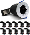 10 X Sanlumia LED Fire Rated Downlight Can GU10 Recessed Ceiling Twist & Lock Downlight IP20 Chrome