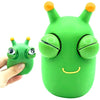 Popping Out Eyes Squishy Squeeze Worm, Funny Grass Worm Pinch Toy Stress Relief Squeeze Animals Novelty Fidget Hand Toy for Christmas Stocking Fillers, Kids & Adults Autistic Birthday Gift