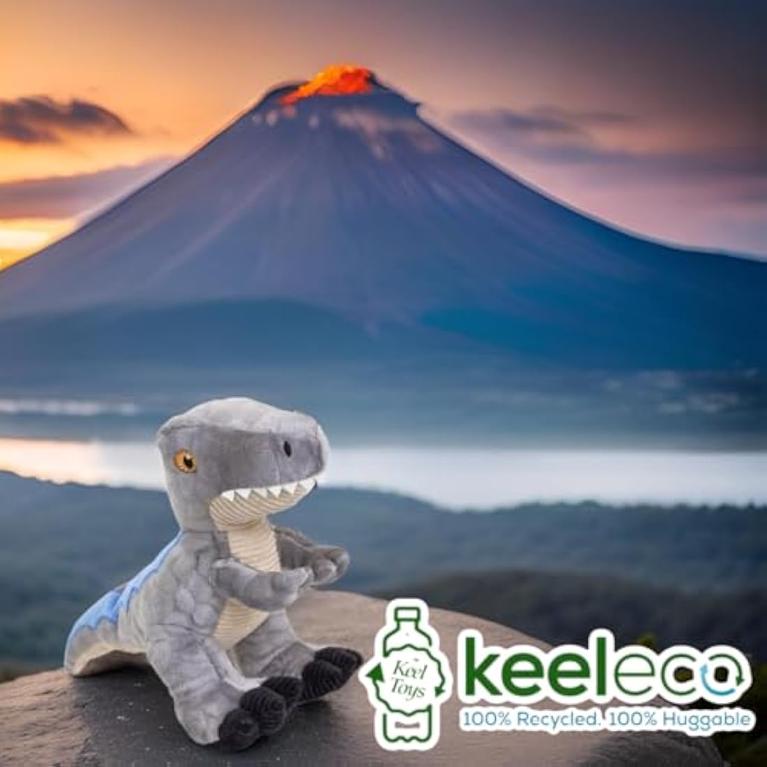 Deluxe Paws Plush Cuddly Soft Eco Toys 100% Recycled (Raptor)