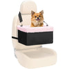 UNICITII Dog Car Seat for Small Dog, Raised Dog Booster Seat with Metal Frame, Puppy Car Booster Seat for Pets Small Dogs Cats