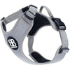 BullyBillows Active Light Dog Harness With Handle - Premium Harness With Padded Lining & Highly Reflective Design - Suitable For All Dog Breeds - Grey XSmall
