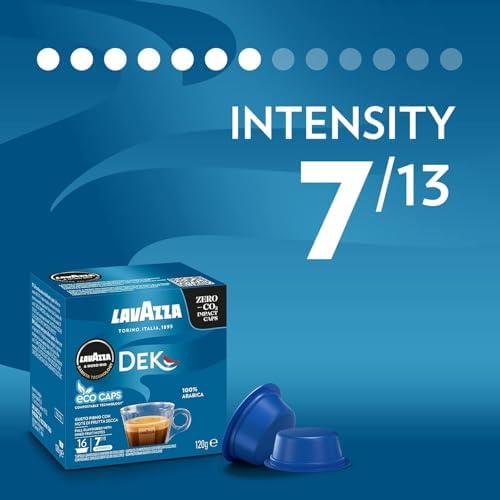 Lavazza A Modo Mio Dek Creamy Coffee Capsules (5 Packs of 16)
