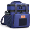 HSHRISH Large Insulated Tactical Lunch Bag for Man, Double Layer Insulated Large Cooler Bag for Men Adults Waterproof Leakproof Durable Lunch Bag for Work Outdoor Picnic 15L, Blue