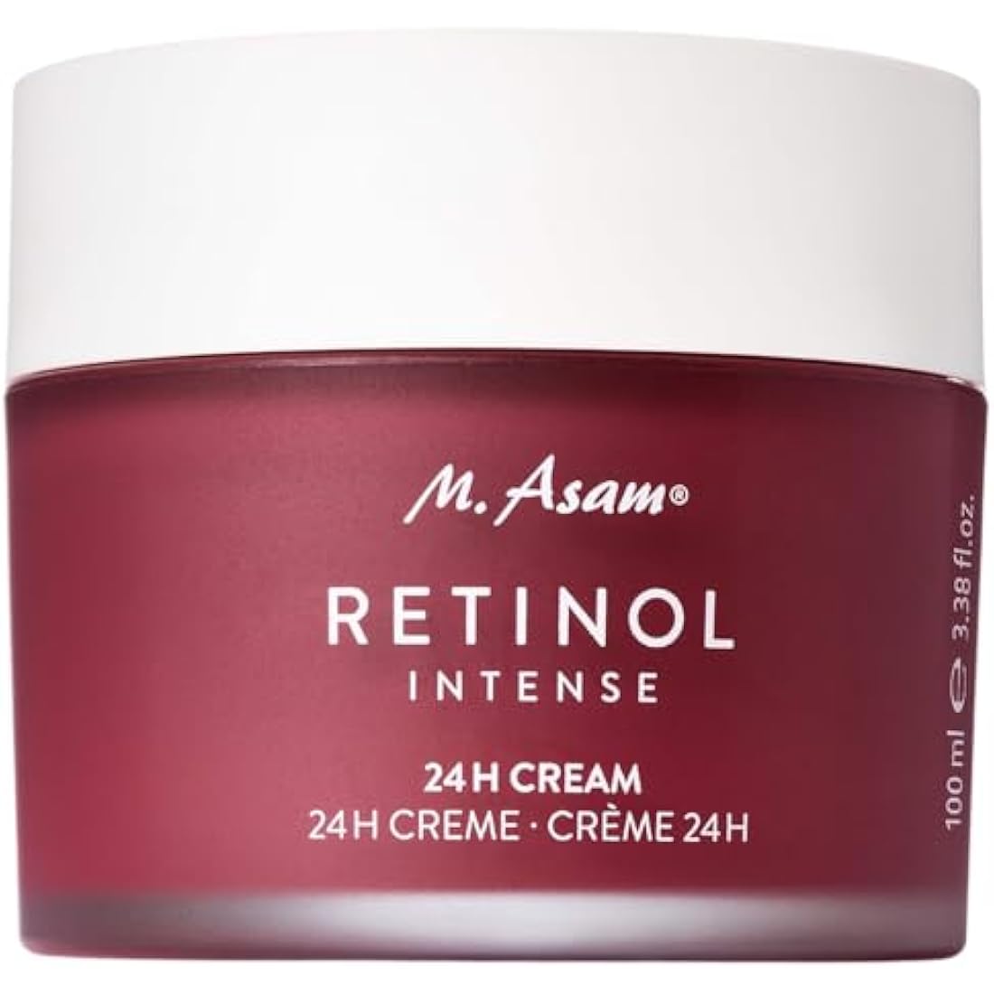 M. Asam RETINOL INTENSE 24h Cream (100ml) - Anti Aging Face Moisturiser with Retinol, Face Moisturizer for Women, Night Cream with Hyaluronic Acid, Vegan & Microplastic-Free