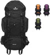 TETON Sports Unisex's Internal Frame Backpack, Onyx, 55L