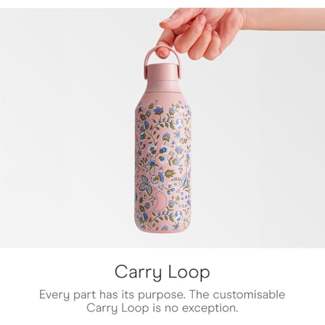Chilly's Series 2 Water Bottle - Stainless Steel Thermal Bottles with Double Wall Vacuum, Soft Collar & Carry Loop - 24hrs Cold, 12hrs Hot - For Office, Home & Travel - Available in 350ml, 500ml & 1L