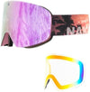 NAKED Optics The TROOP EVO Ski Goggles Men, Ski Goggles Women, Snowboard Goggles, Ski Goggles with Interchangeable Lenses for Bad Weather, Snow Goggles, Skiing Goggles