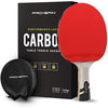 PRO SPIN Table Tennis Bats - Carbon Fibre Table Tennis Racket - Superior Control & Spin - Professional Quality Ping Pong Bat - Includes Premium Rubber Protector