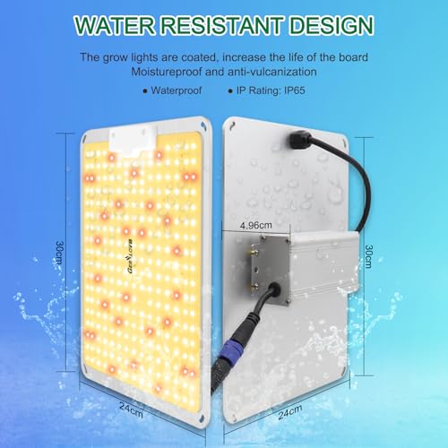 GERYLOVE SP1500 2025 Newest Grow Light with 270pcs LEDs 3.5x3.5 Ft Coverage Dimmable Plant Grow Light Full Spectrum for Indoor Plants Seeding Veg and