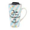 Wise Words Lidded Mug proseco by night