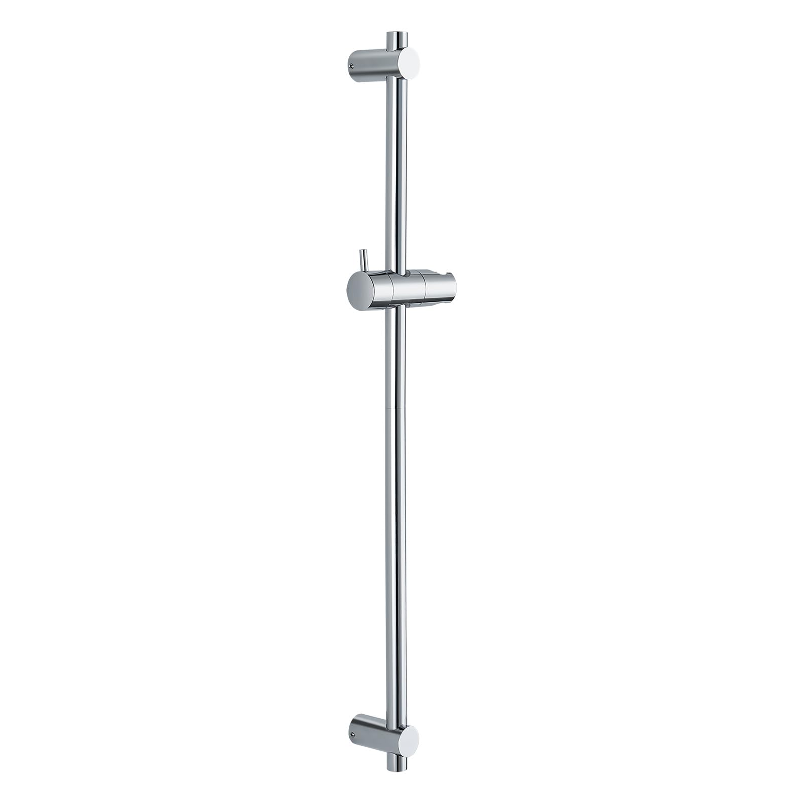 Yocisun Silver Stainless Steel Shower Rail, 70 cm, 360? Rotatable, Wall Mount, Includes Shower Rail and Holder, Fits Existing Drill Holes