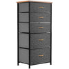YITAHOME Chest of Drawers, 5-Drawer Storage Organizer Unit for Bedroom Living Room Closet, Sturdy Steel Frame, Easy Pull Fabric Bins & Wooden Top, Fabric Dresser