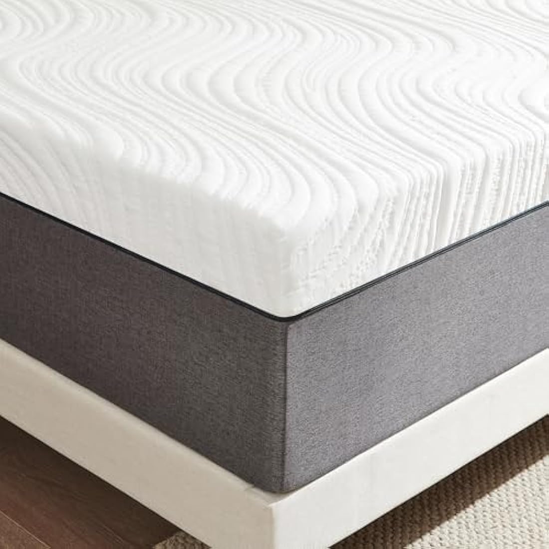 Twirest Mattresses, 22cm Double Mattresses with Memory Foam and Anti-mite, Breathable, Removable Carved Cover, Mattress in a Box, Edges Support for Sleep Supportive(135x190x22cm)