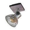 Eglo Barnstaple Vintage Ceiling Lamp, Industrial Design Ceiling Spotlight, Zinc Steel Retro Wall Lamp, Brown-Patina Coloured Wall Lighting, E27 Socket