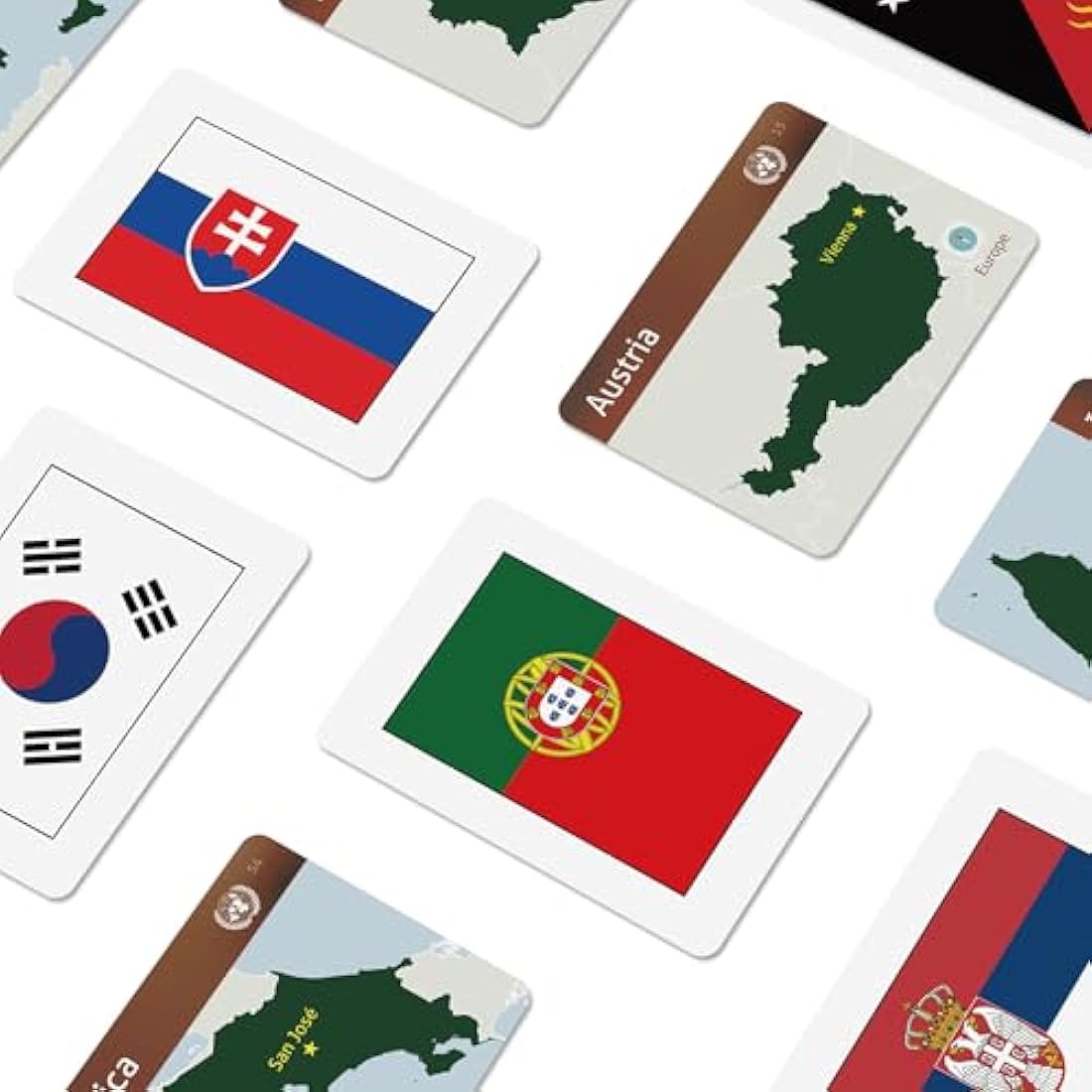 Collection of Country Flags Educational Flashcards (Premium full set)