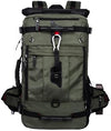 Kiepoar Hiking Backpack 40L Travel Backpack Waterproof for Outdoor Sports Travel 3 in 1 Backpack Shoulder Bag Crossbody and Handbag Large Sports Bag Anti-theft with Shoe Compartment