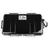 PELI 1060 Micro Case, Small Protective Case, IP67 Watertight, 3L Capacity, Made in US, Black/Black Liner