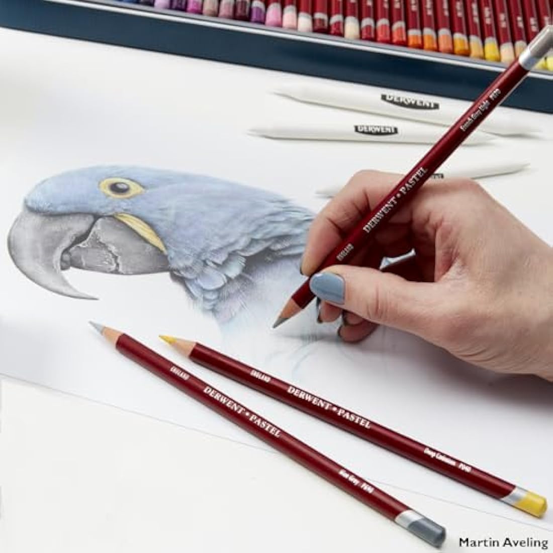 Derwent Pastel Pencils, Drawing & Writing, Set Of 24, Ideal For Blending & Colouring, Professional Quality, 32992