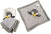 WHITE BLANKET WITH STARS FOR BABY / CHILD WITH A PLUSH / TEDDY BEAR