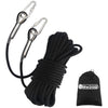 NewDoar 18KN Static Climbing Rope 10mm Accessory Cord Equipment 33FT(10M) 66FT(20M) 98FT(30M) 165FT(50M) Escape Rope with 2 Carabiners for Ice Climbing Fire Rescue Rope Safety Rope