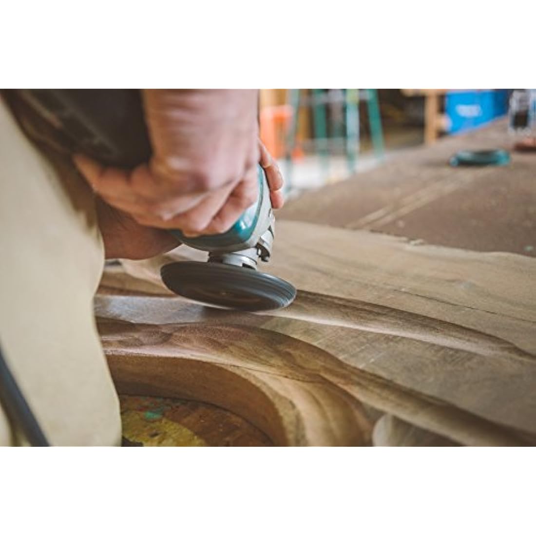 Kutzall Extreme Shaping Dish - Coarse, 4-1⁄2" (114.3mm) Dia. X 7⁄8" (22.2mm) Bore - Woodworking Angle Grinder Attachment for DeWalt, Bosch, Milwaukee, Makita. Abrasive Tungsten Carbide, DW412X90