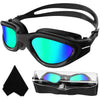 Adult Swimming Goggles,Polarized Open Water Goggles Swimming Anti Fog UV Protection No Leakage Clear Vision Easy to Adjust for Adults Men Women Teenagers