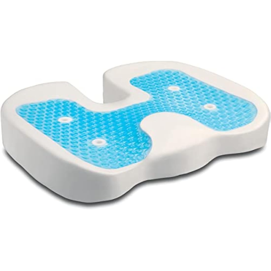 Kensington Premium Cool-Gel Seat Cushion, Black - Relieves Spine Pressure, Improves Posture, Siatica, Orthorpedic (K55807WW), 363x460x71