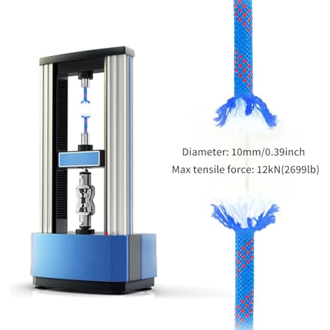 NewDoar 12KN Marine Floating Rope 10mm(3/8in) Accessory Cord Equipment 33FT(10M) 66FT(20M) 98FT(30M) Escape Rope for Boating, Camping, Anchoring, Fishing,Tent Canopy-Blue/30M