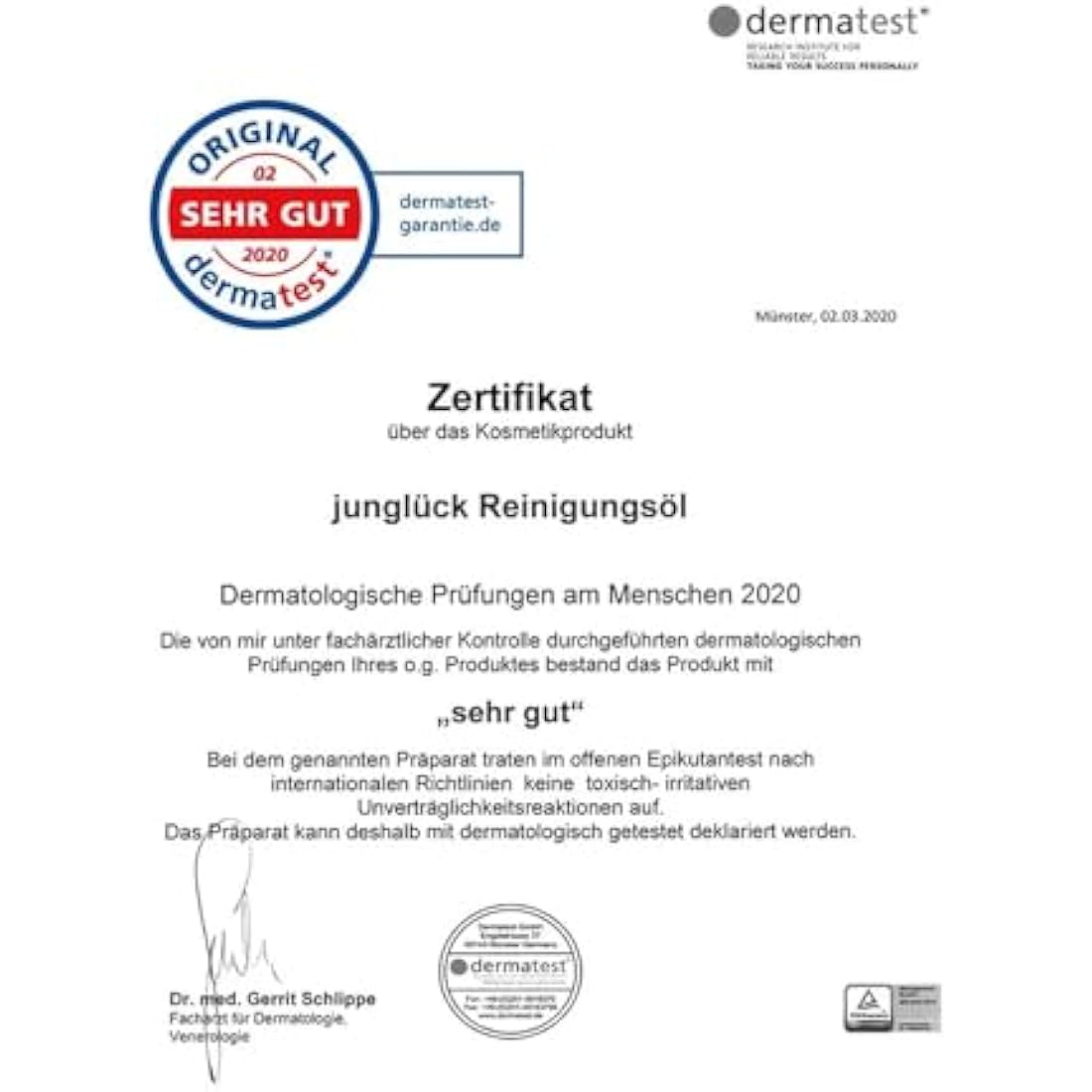JUNGLÜCK Cleansing Oil | 100 ml Cleansing Oil with nourishing argan oil, jojoba oil & castor oil | Vegan and additive-free | Made in Germany