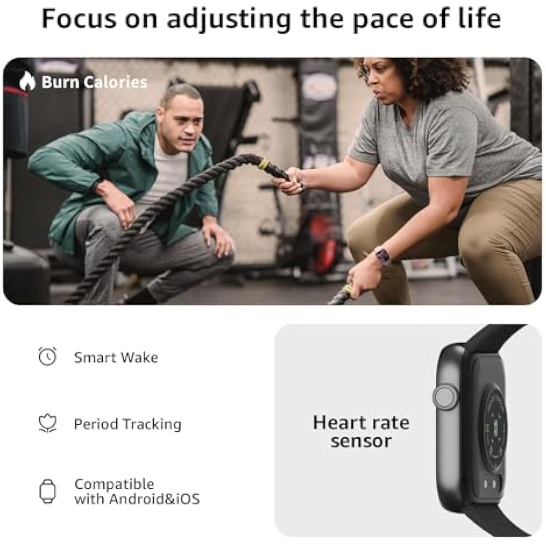 Smart Watch for Men Women Answer/Make Call, 1.85" Smartwatch, Fitness Watch with Heart Rate Blood Pressure Sleep Monitor, 140+Sports, IP68 Waterproof Step Counter Watch Compatible with Android IOS