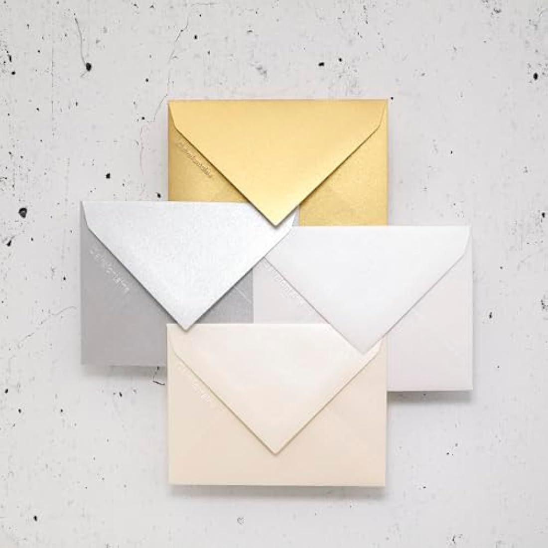 Clairefontaine - Ref 54040C - Pollen Iridescent Envelopes (Pack of 20) - 75 x 100mm in Size, 120gsm Paper, Suitable for Use with Inkjet or Laser Printers - Cream