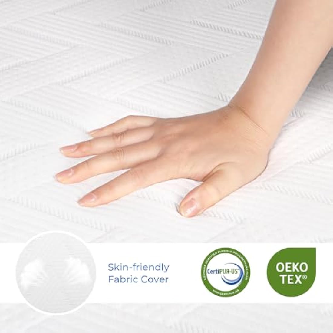 Vesgantti Folding Mattress Small Double, 10CM Gel Memory Foam Foldable Mattress Tri-fold for Travel, Camping, Guest Bed - 100-Night Trial, CertiPUR-US Certified