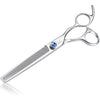 JASON 7" 50 Teeth Thinning Dog Grooming Scissor Ergonomic Pet Grooming Thinning Shears Blender Dog Cat Trimming Texturizing Kit 30% Thinning Rate