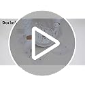 Dorlink LED Ceiling Light, 60W 5400LM Modern Design Ceiling Lighting, 5 Lights Living Room Ceiling Light Acrylic Black Flower Fittings Ceilings for Bedroom, Kitchen, Dining Room 6500K Cool White