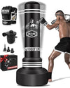 JUOIFIP Boxing Bag Set, 180cm Free Standing Punch Bag with Boxing Gloves and Electric Air Pump, Women Men Stand Kickboxing Bags for Training MMA Muay