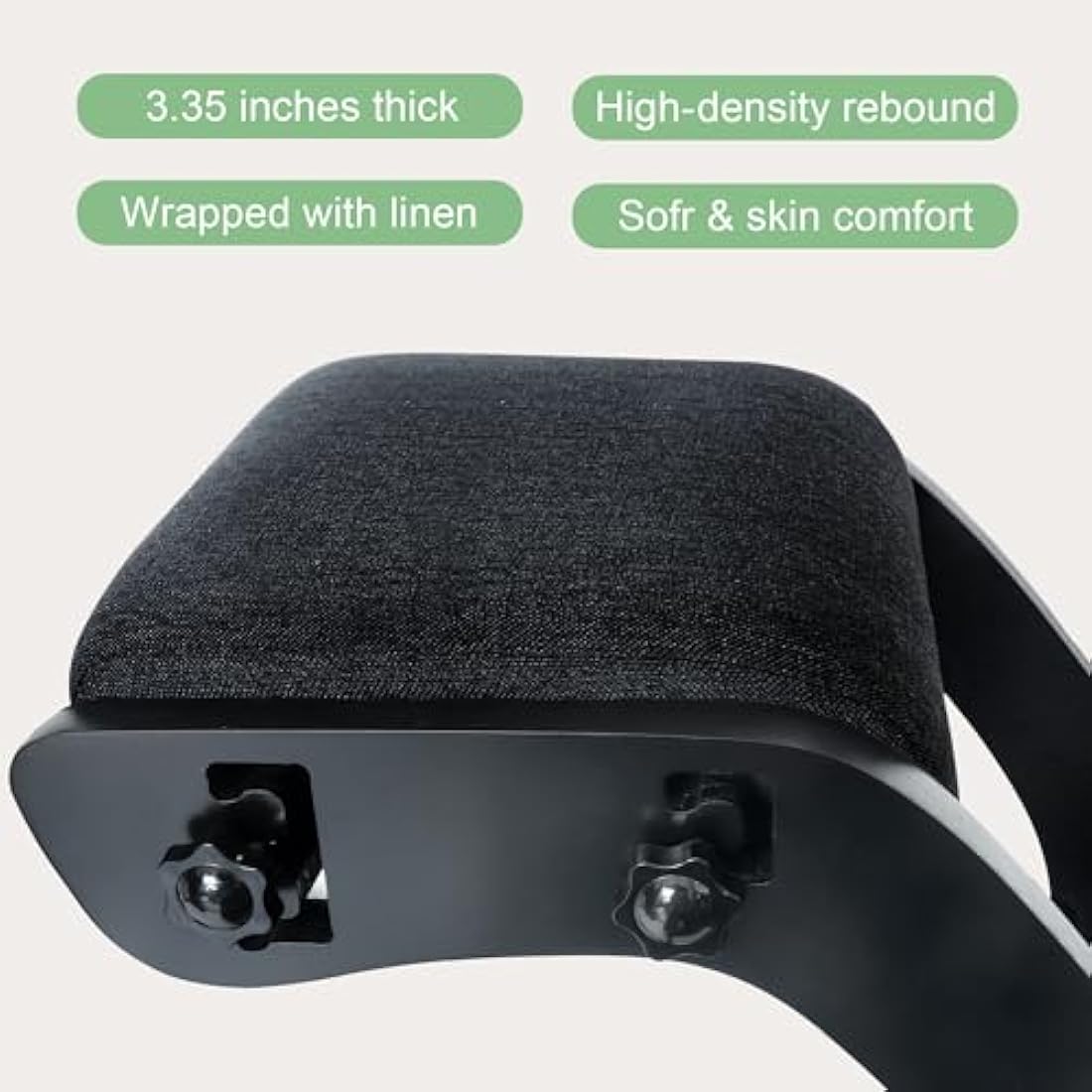 Predawn Adjustable Ergonomic Kneeling Chair – Rocking Posture Stool with Thick Cushion, Solid Wood Frame, Height Adjustable for Adults, Office or Home Meditation Seat for Back Pain Relief (Black)